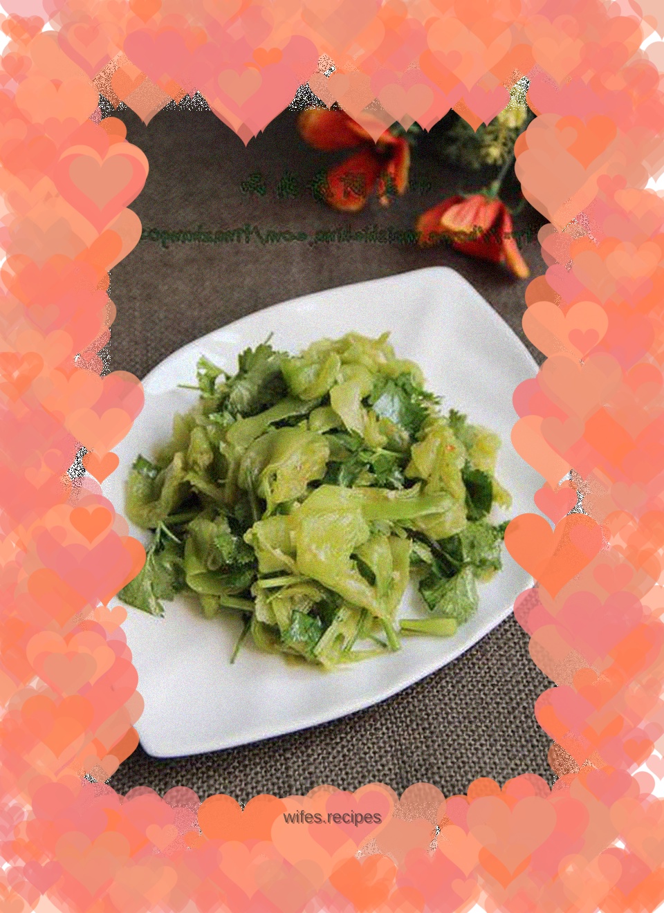 Fresh pickled lettuce