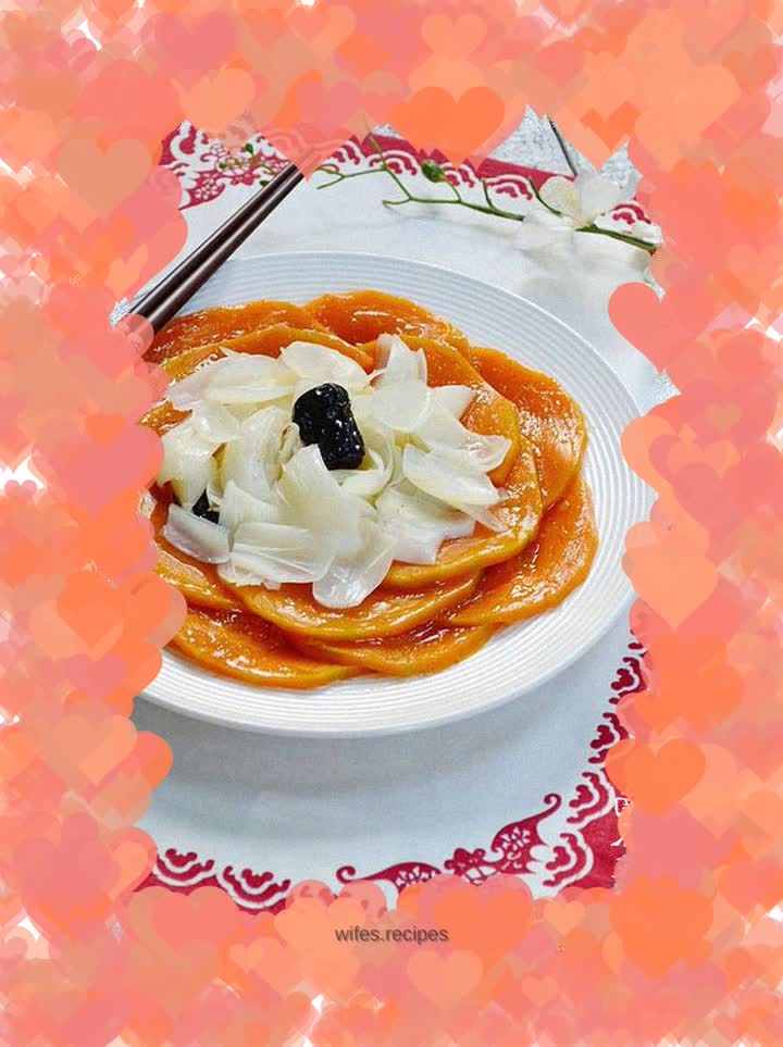 [Pumpkin Steamed Lily] A house full of gold and silver and a warehouse full of blessings