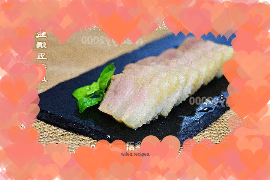 Salt-baked pork belly