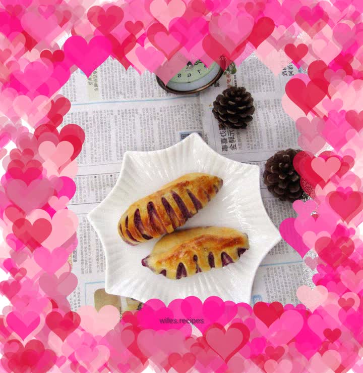 Purple sweet potato bread