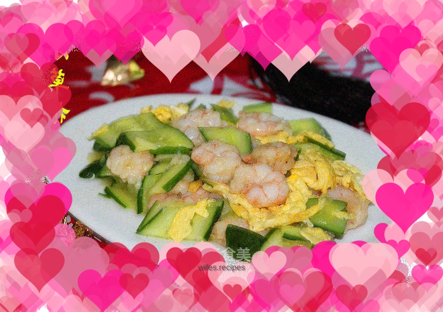 Stir-fried shrimps
