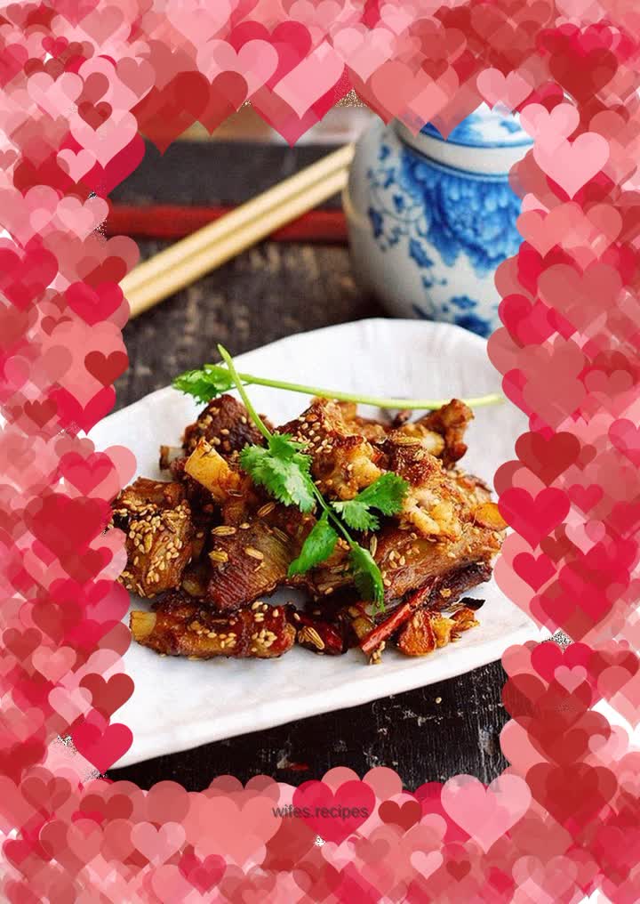 One of two options for lamb chops - pan-fried lamb chops