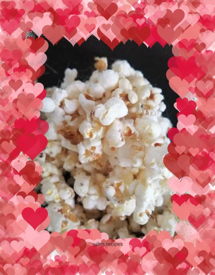 Popped corn kernels