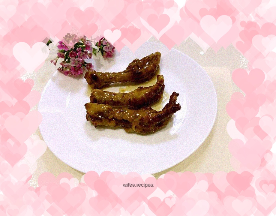 Tiger skin chicken feet