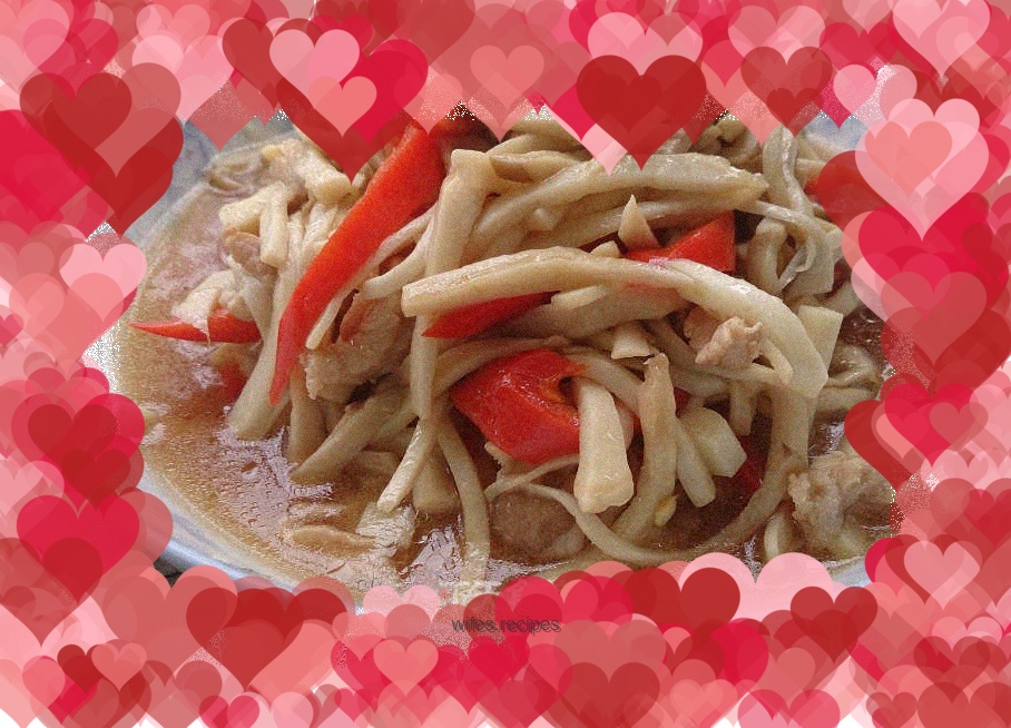 Shredded Pork with King Oyster Mushroom