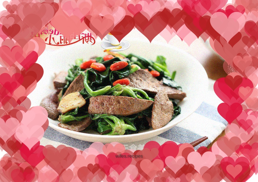 Stir-fried Pork Liver and Spinach