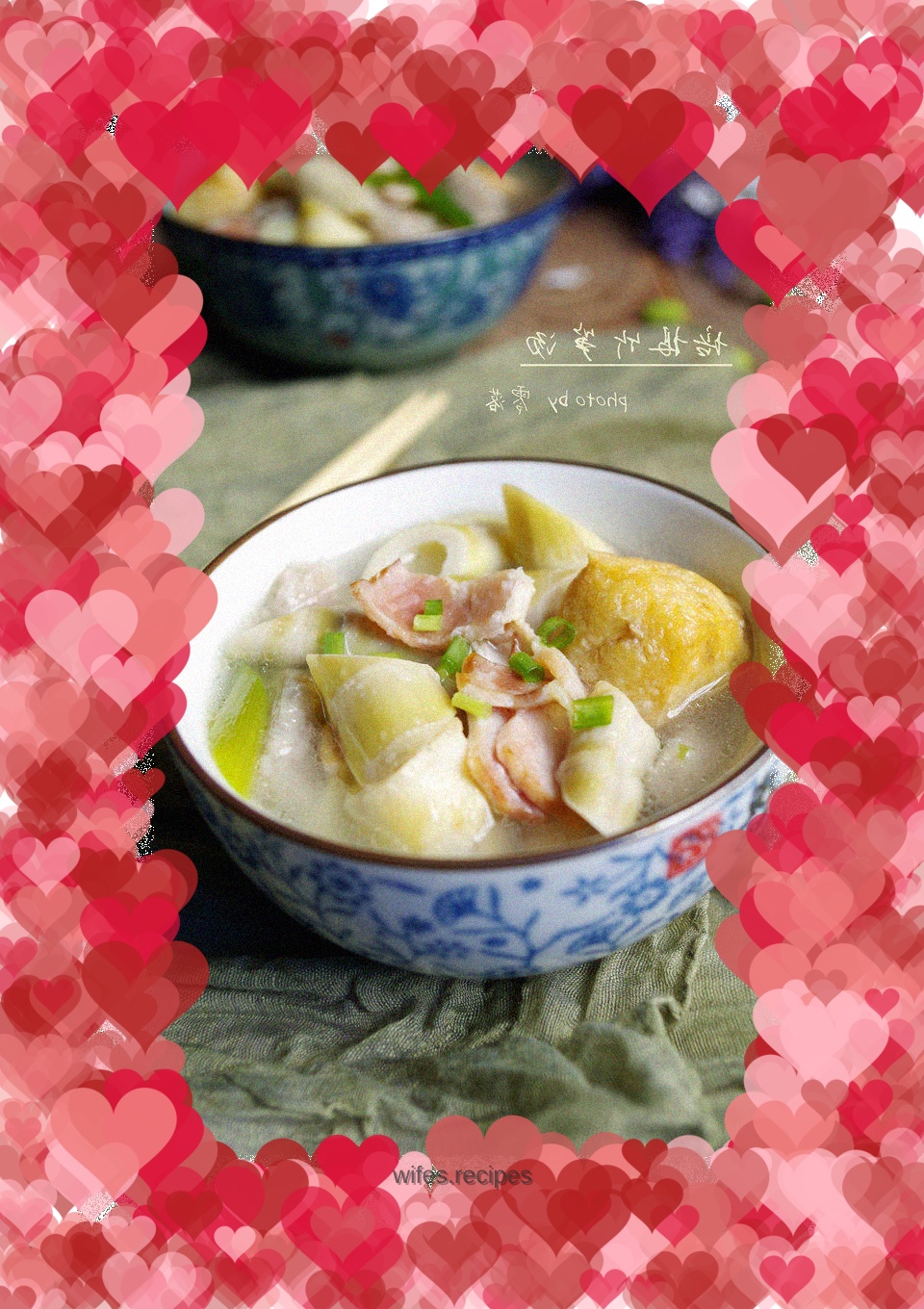 [Treasures in the dish: Fresh and fragrant spring bamboo shoot soup] Bacon and bamboo shoot soup