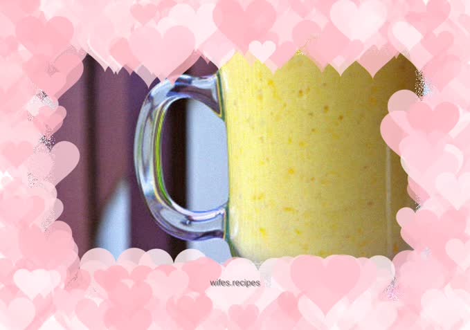 Summer drink-banana mango milkshake