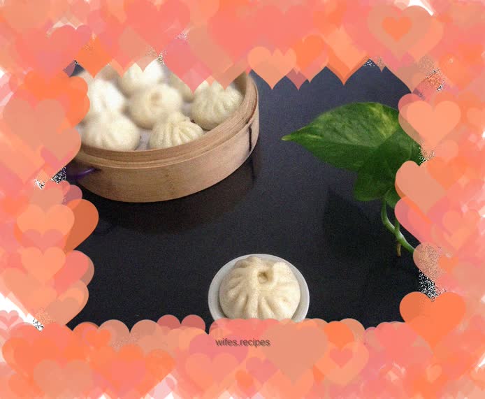 Dried bamboo shoots and meat buns