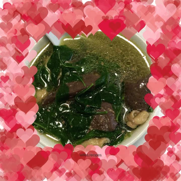 Wolfberry Leaf Chicken Red Chicken Liver Soup