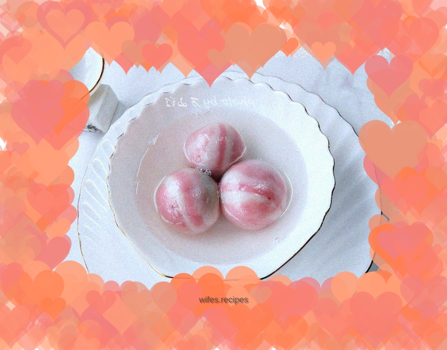 Milky chocolate glutinous rice balls