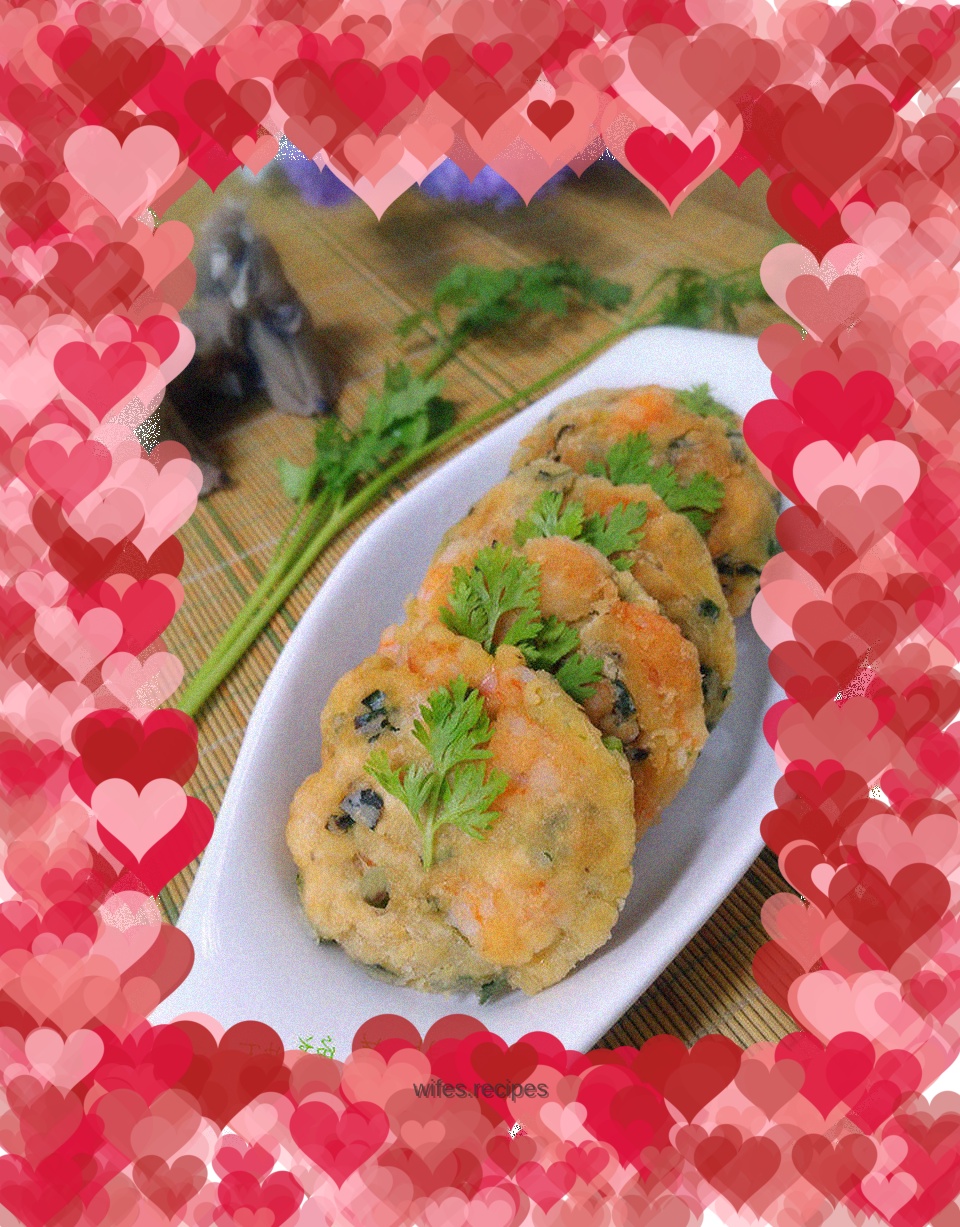 Leek and Shrimp Cake