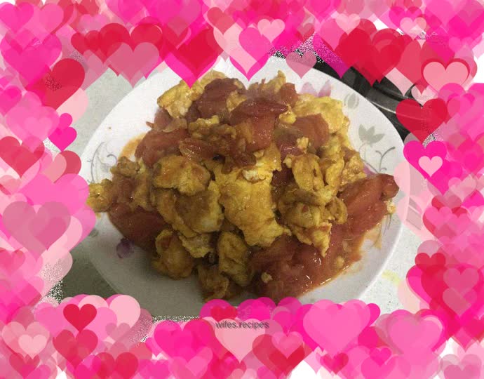 Persimmon scrambled eggs