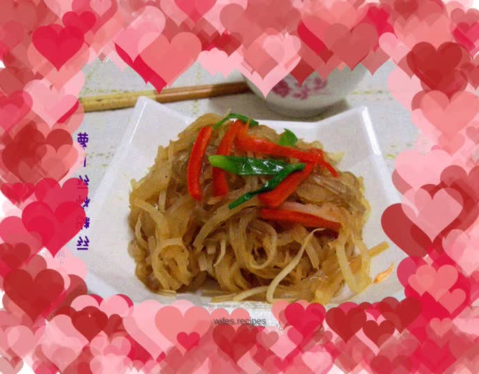 Stir-fried vermicelli with shredded radish