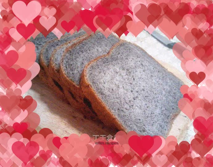 Black sesame toast (bread machine version)