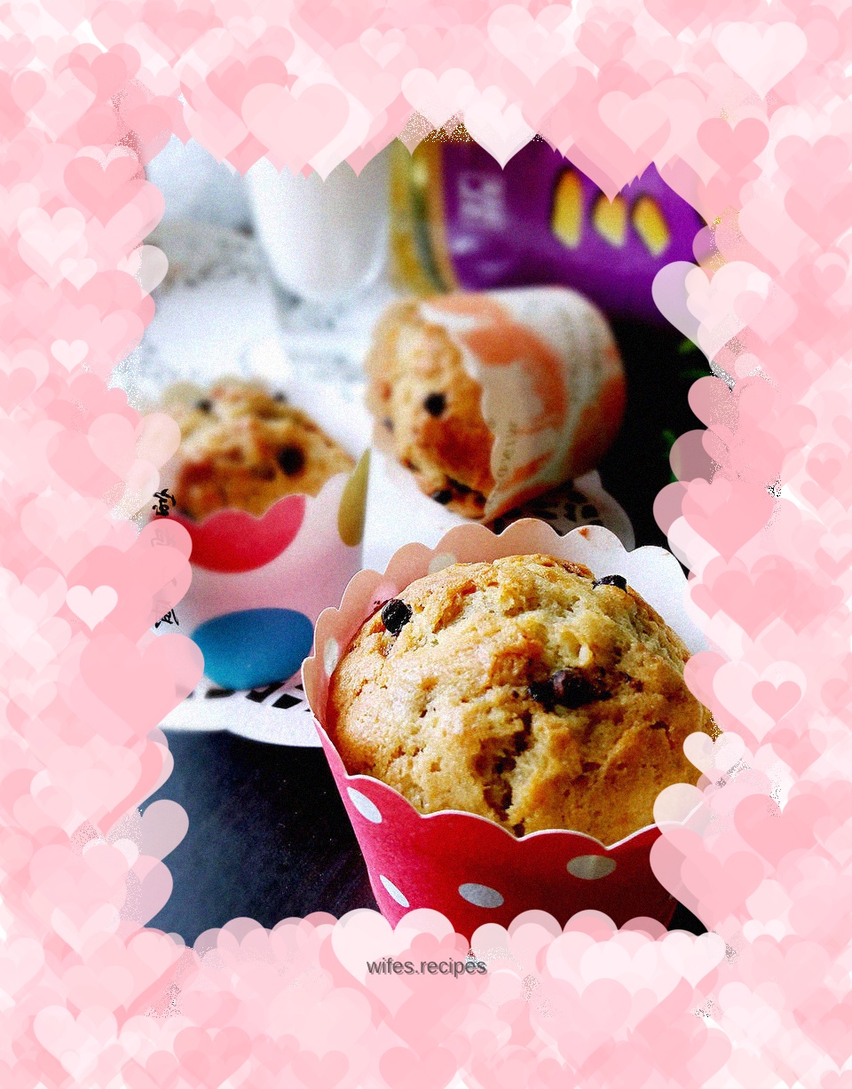 Banana Chocolate Bean Muffins