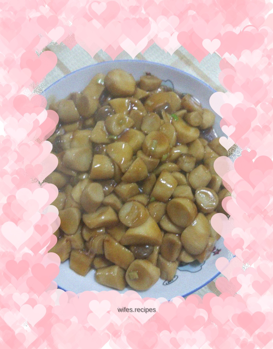 King Oyster Mushroom in Oyster Sauce