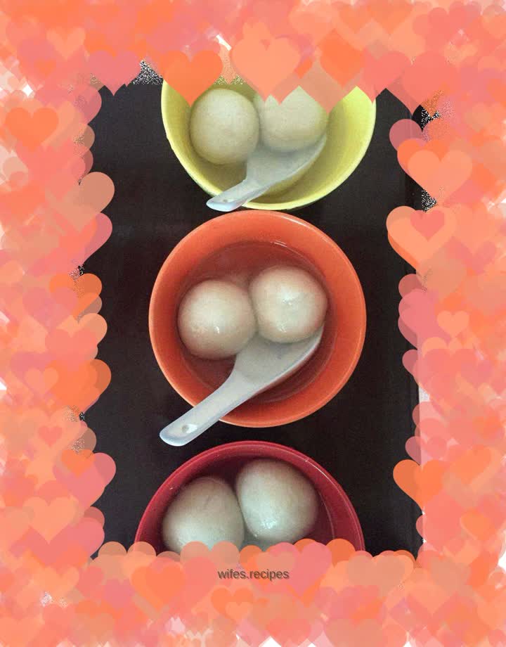 Rice dumplings with fresh meat and radish oil residue