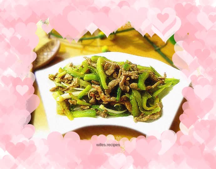 Beef Tenderloin Stir-fried Bitter Melon