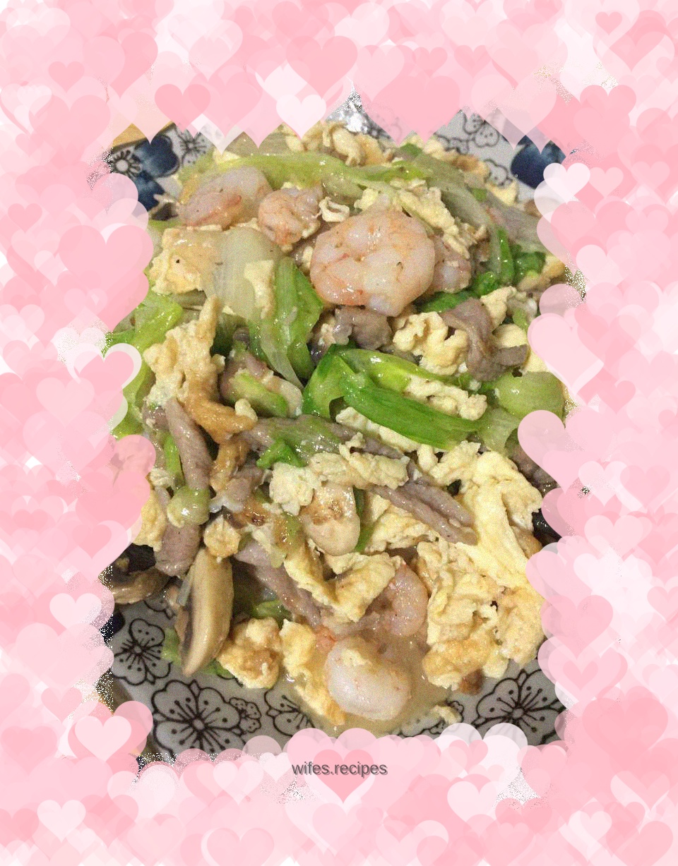 Stir-fried assorted vegetables