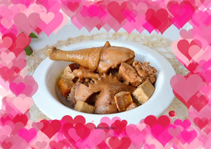 Braised Chicken and Dried Tofu