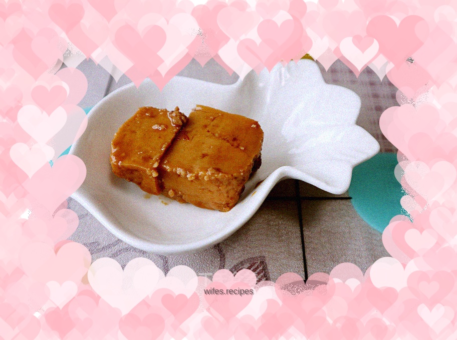 Homemade fermented bean curd