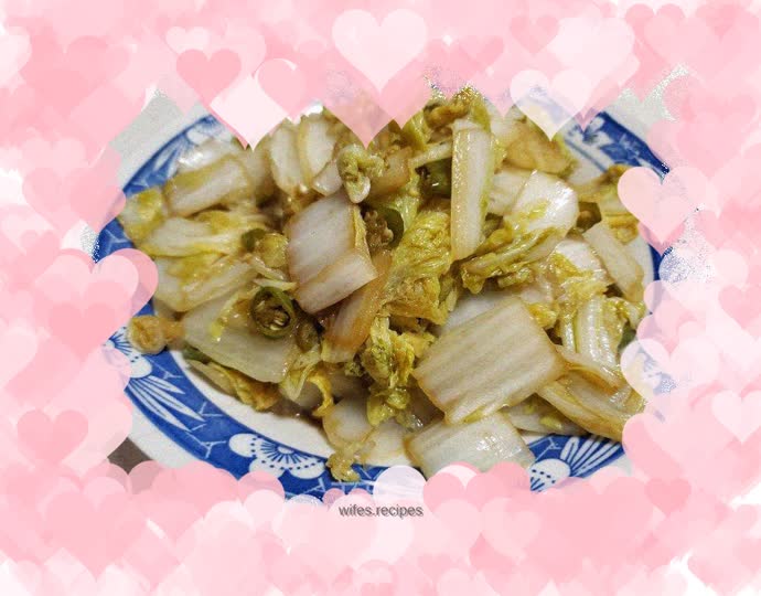Stir-fried cabbage and pepper