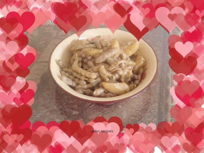 Stewed beans with potatoes~~Home cooking