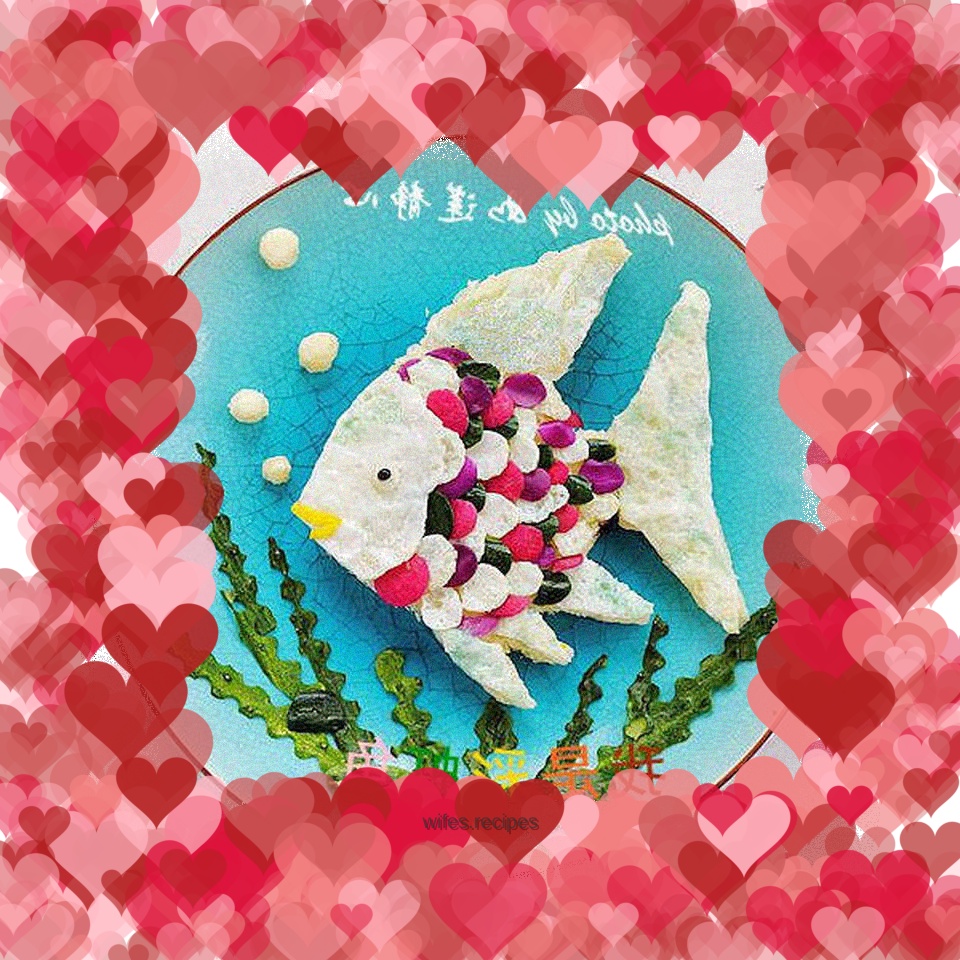 Rainbow fish sandwich