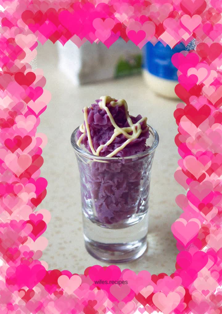 Purple sweet potato ice cream