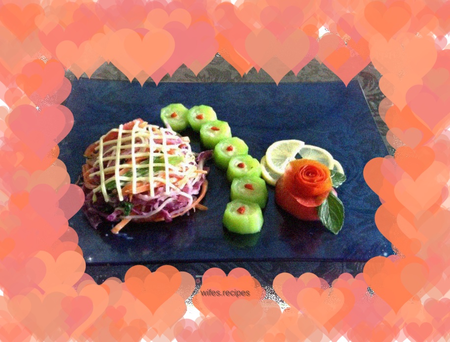 Creative vegetable salad