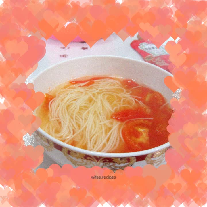 Healthy oil-free tomato noodles