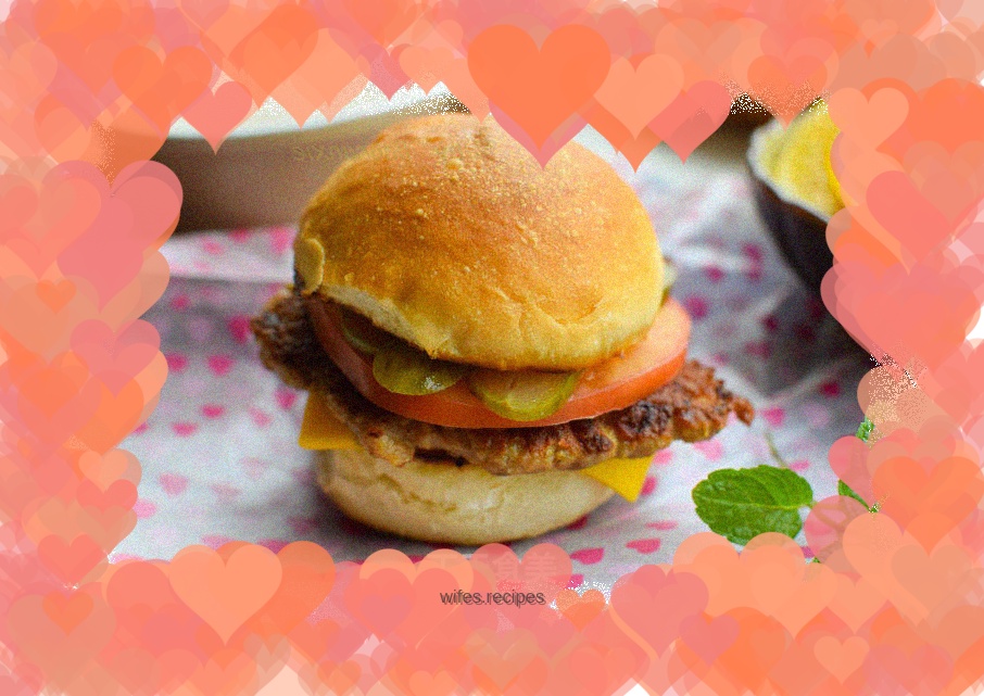 The pork burger that kids love to eat