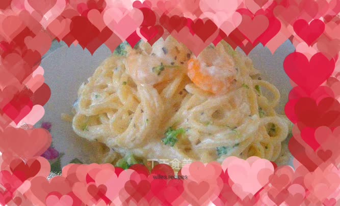 Seafood White Sauce Spaghetti