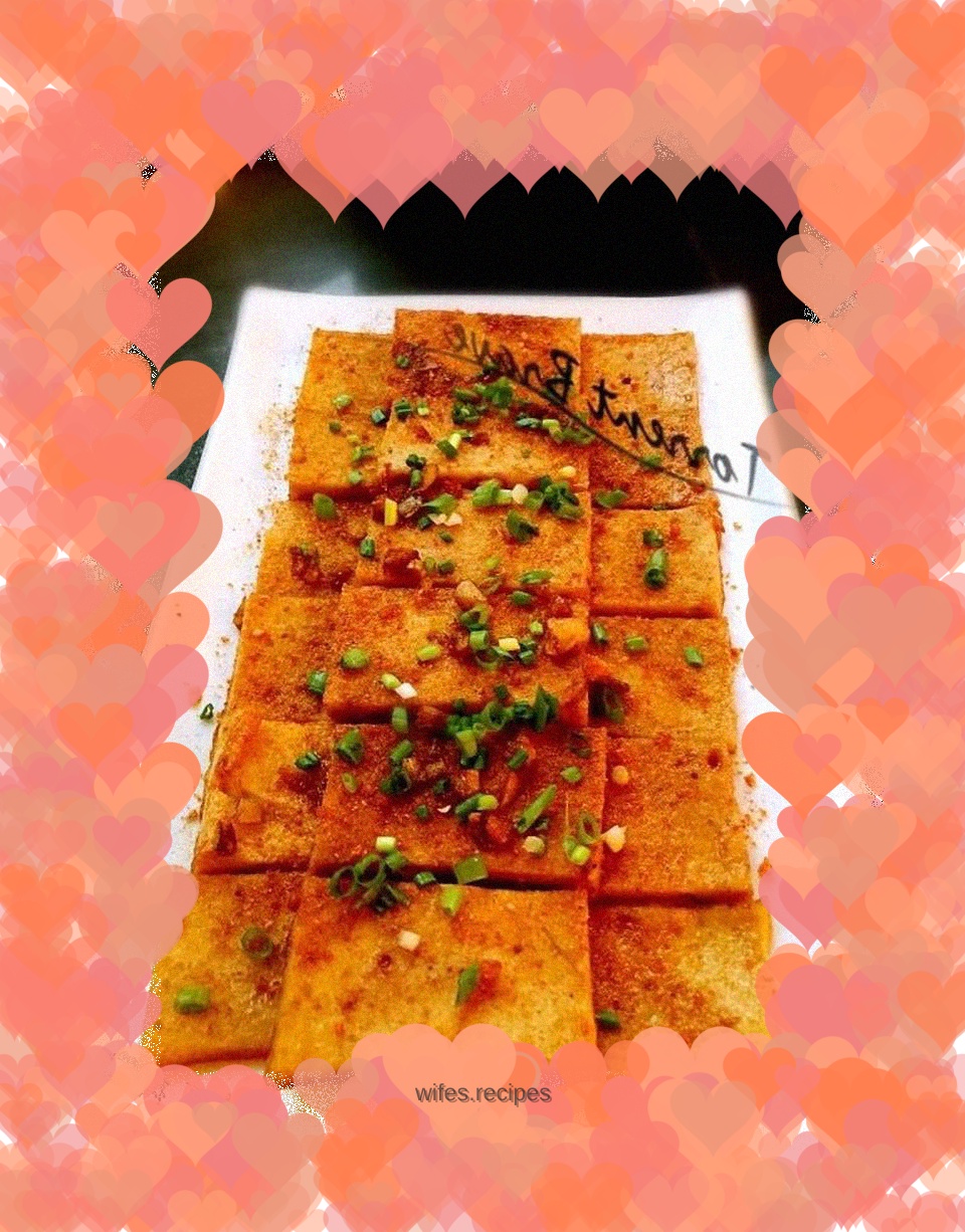 Pan-fried thousand-page tofu