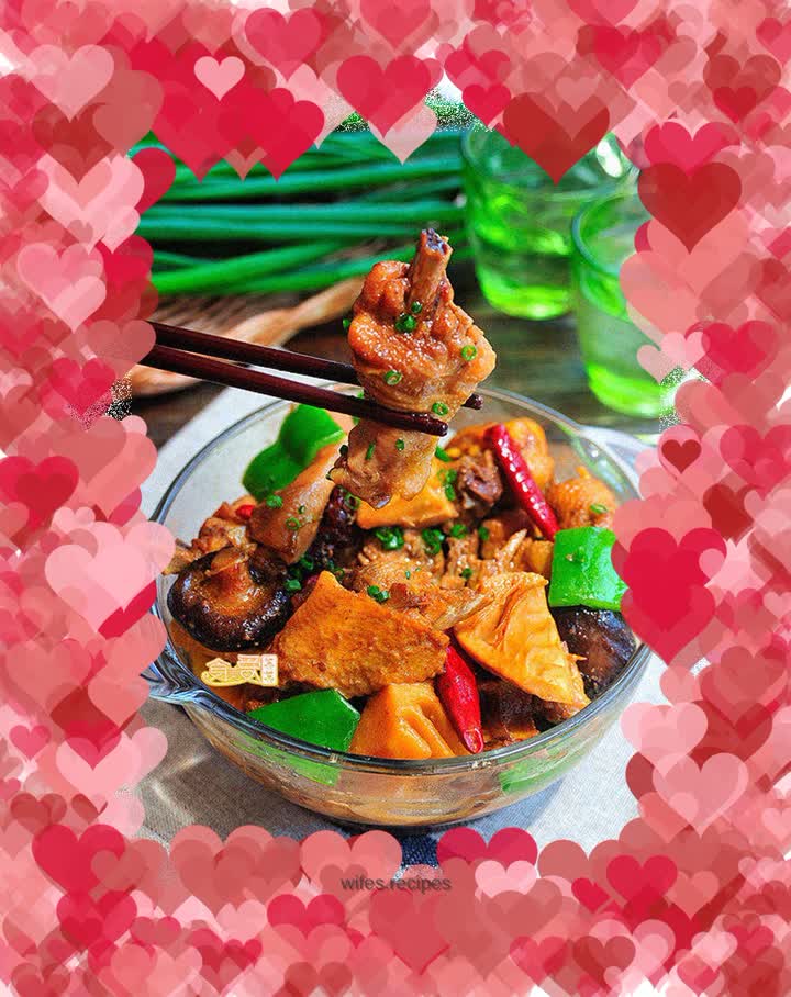 Delicious and tender, super classic side dish [Yellow Braised Chicken]