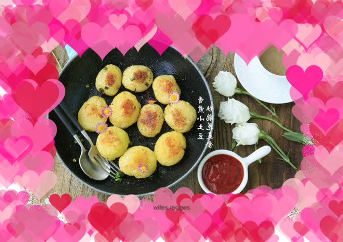 Pan-fried baby potatoes