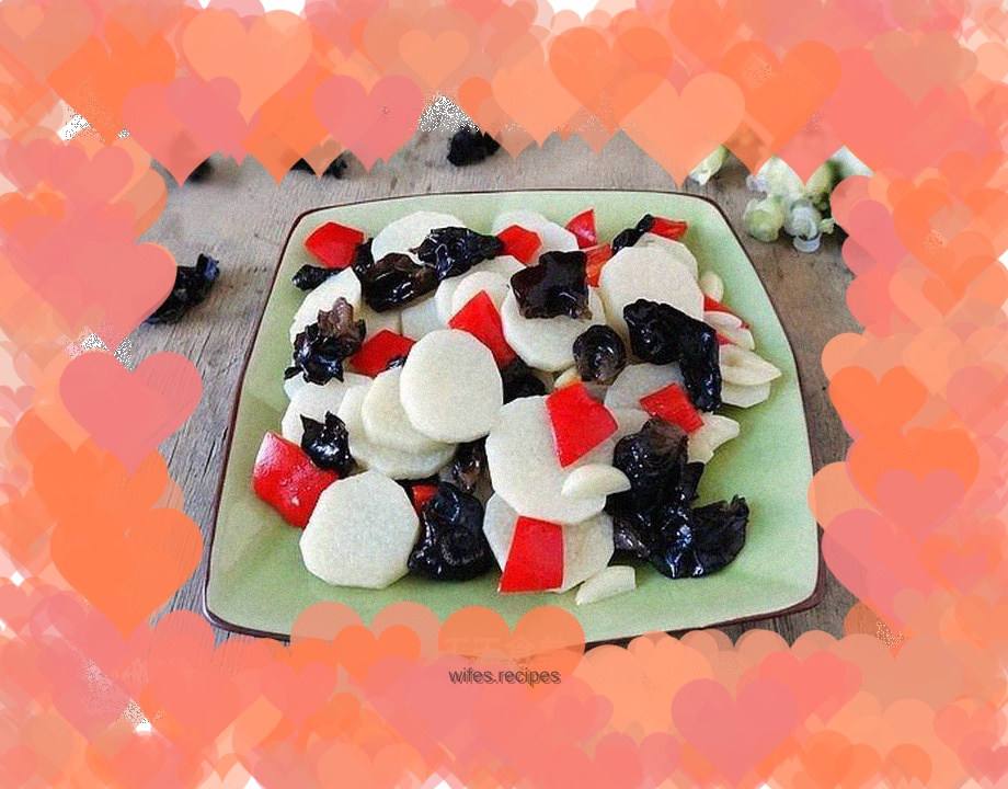 Stir-fried yam with fungus