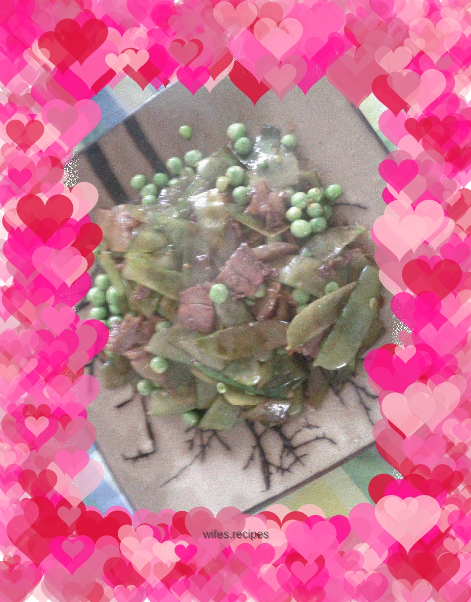 Peas meet little bacon