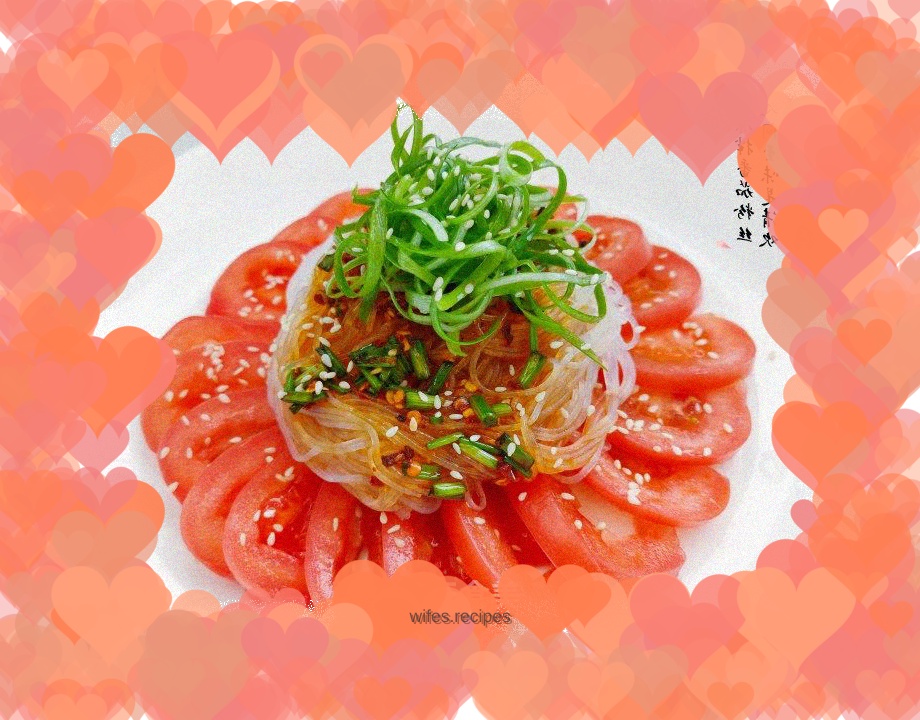 Cold tomato vermicelli