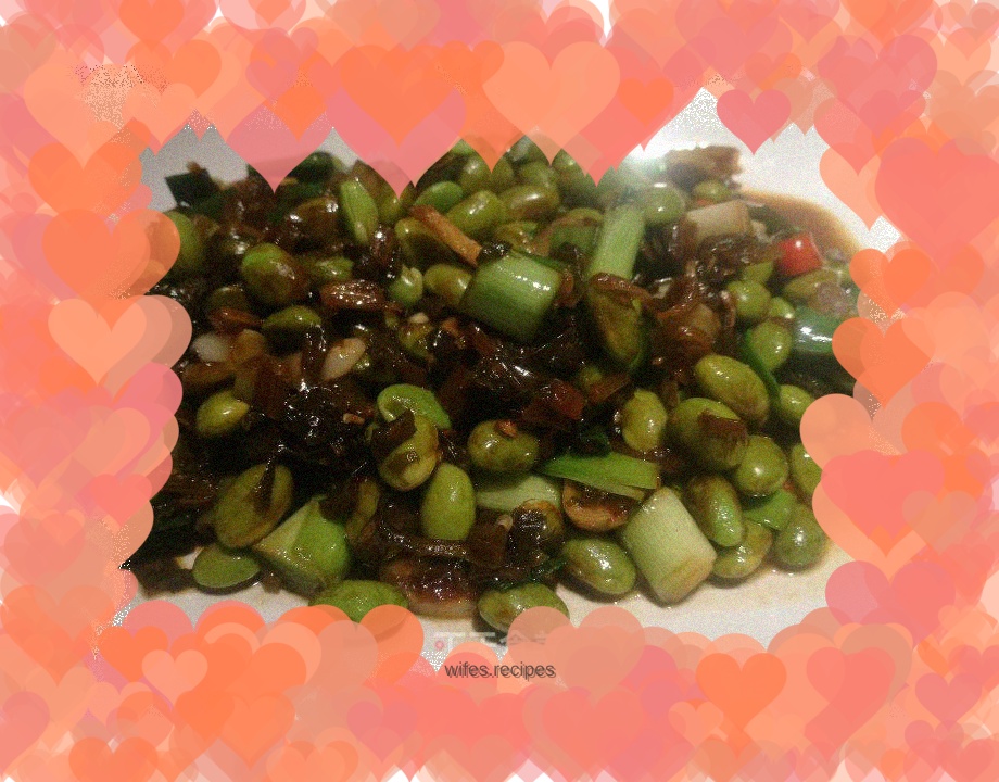 Spicy fried edamame