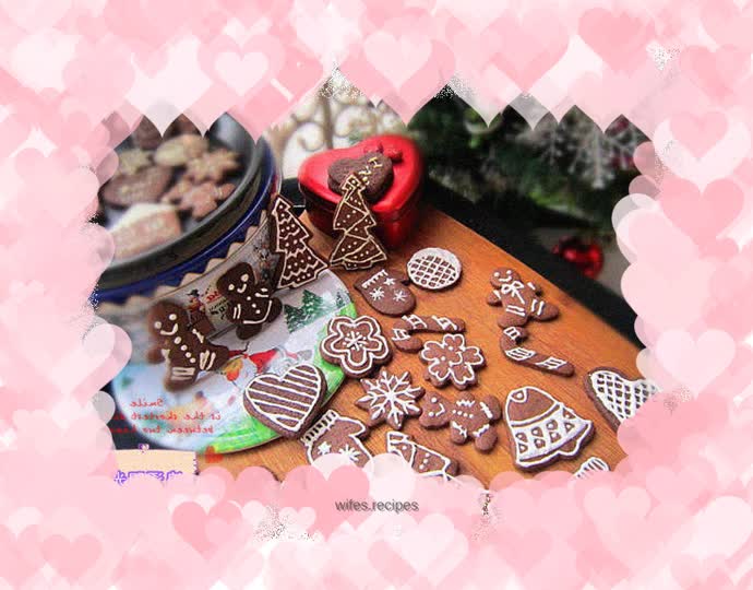 Christmas Frosted Chocolate Cookies