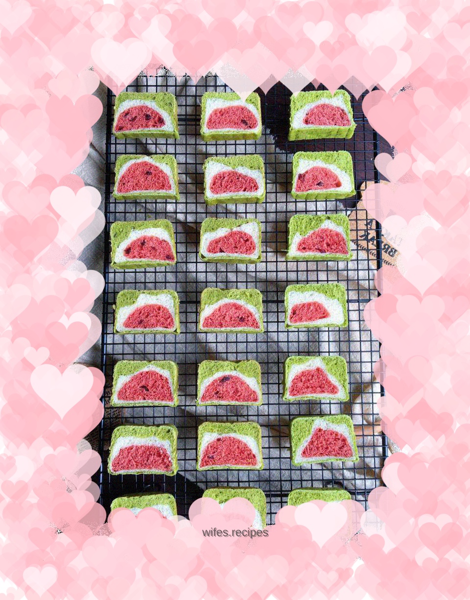 Square watermelon snack bag