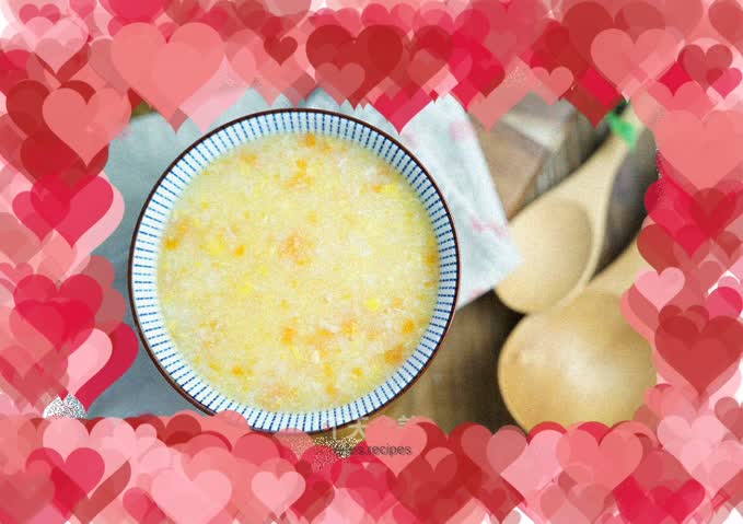 Corn carrot porridge