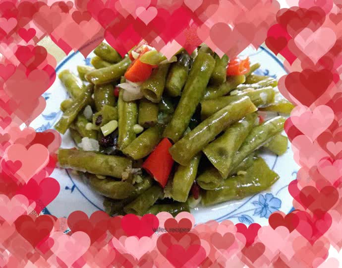 Spicy pickled beans