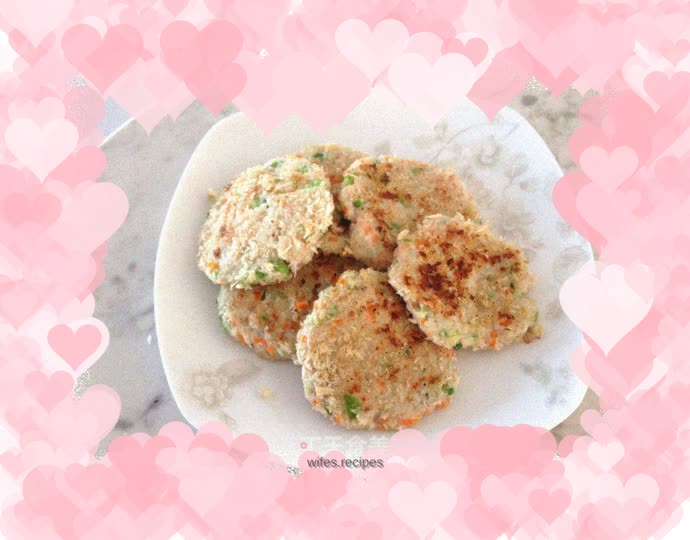 One of the whole fish feasts for the baby - fish cakes