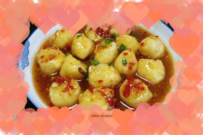 Fish flavored tender tofu