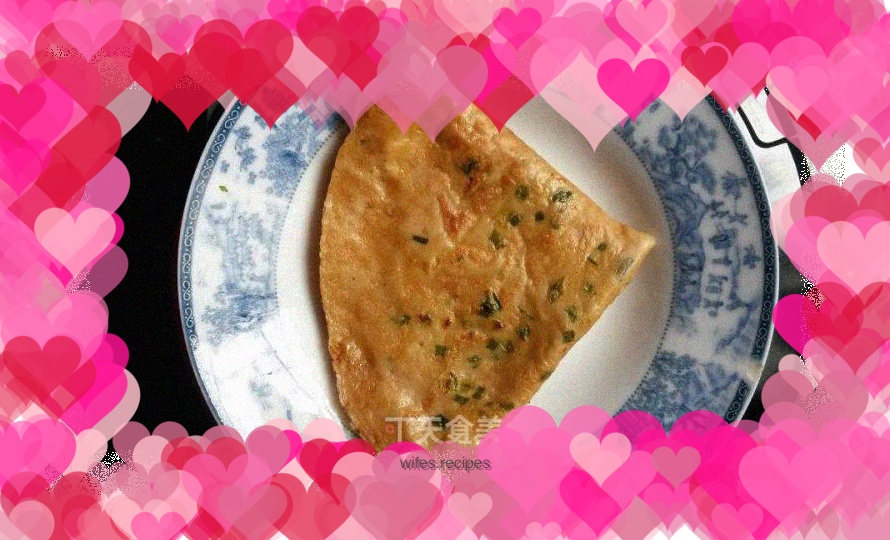 Sauce-fried scallion oil and egg pancakes