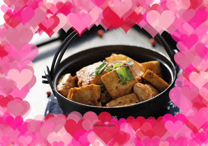 Flavored firewood tofu