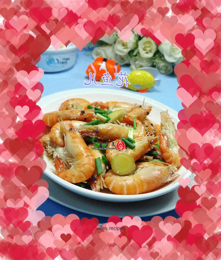 Salt water big head shrimp